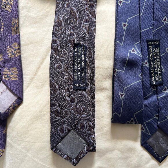 Giorgio Armani Cravatte 100% Silk Made in Italy Lot of 6 Ties - Picture 9 of 9